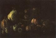 Vincent Van Gogh Still life with a Basket of Apples and Two Pumpkins (nn04) painting